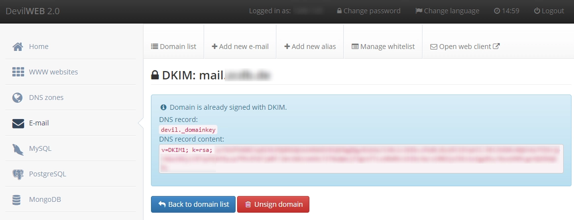 DKIM DNS 记录